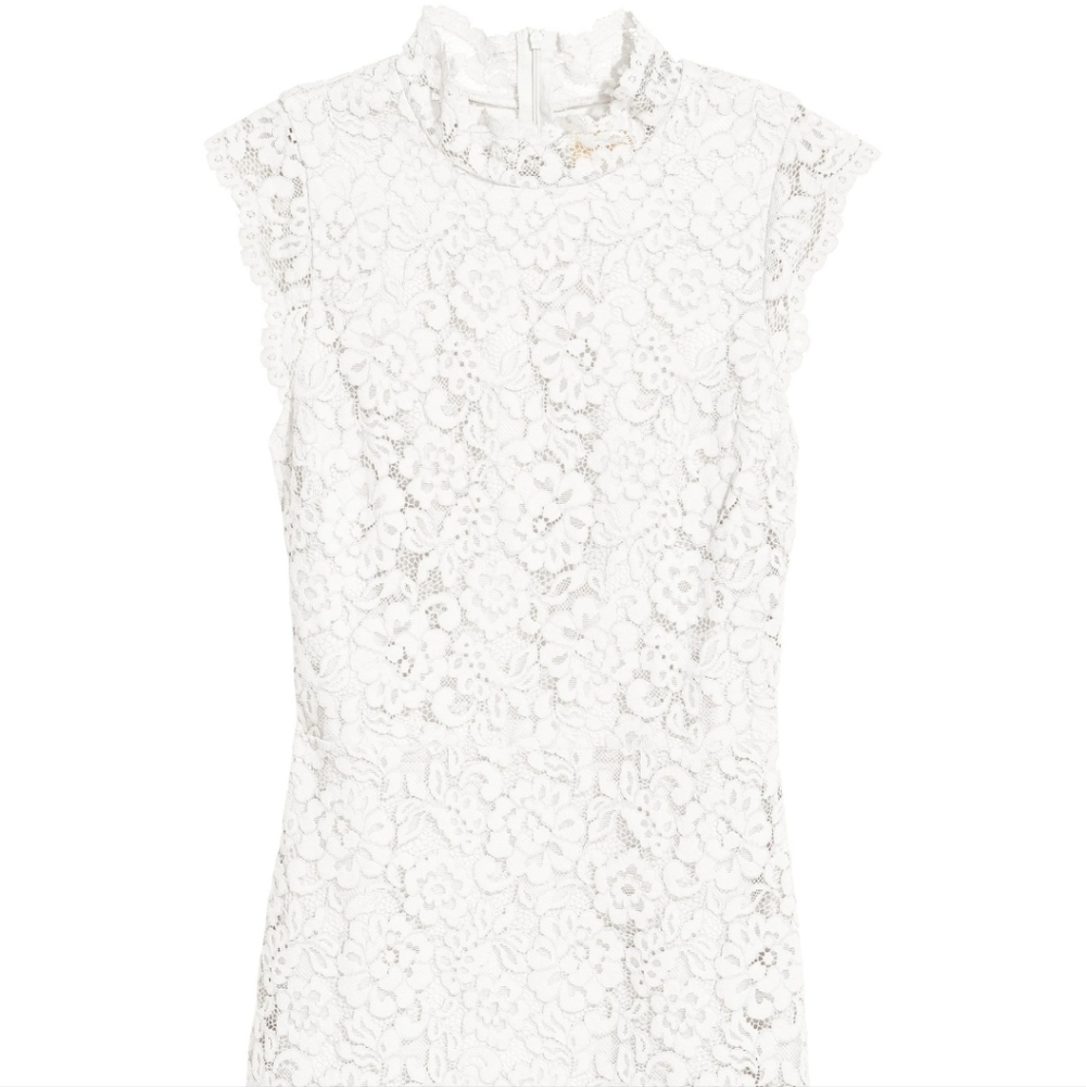 H&M white lace dress 4 NEW